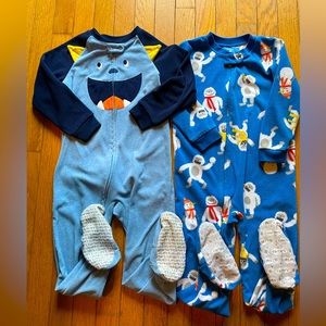 Fleece Pajamas Lot Monsters